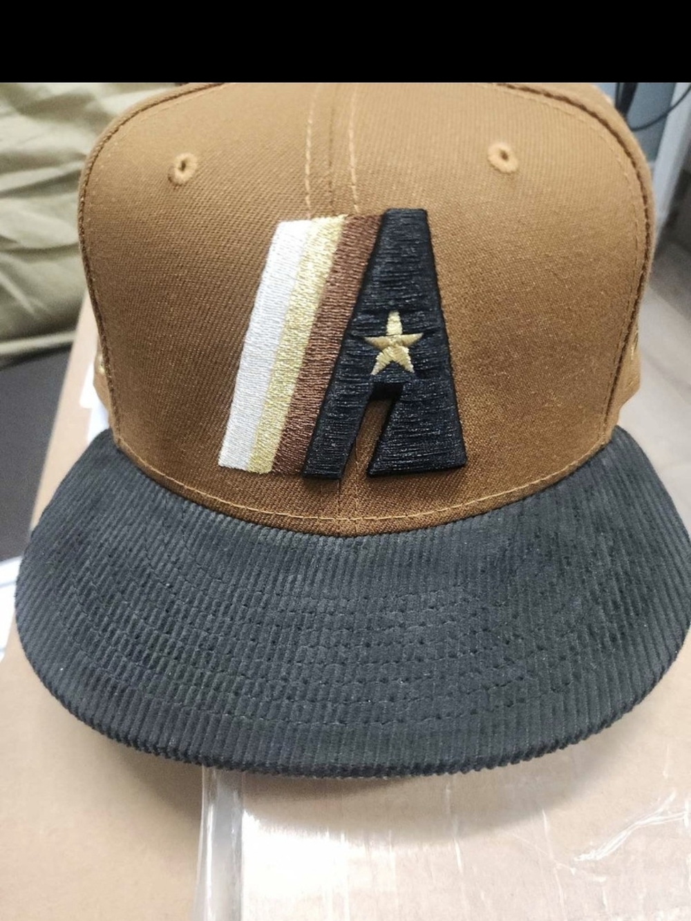 Houston Astros Panama Cord Brim Hat/Cap 7 5/8 New Era